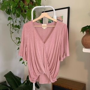 Anthropologie Pink Blouse
